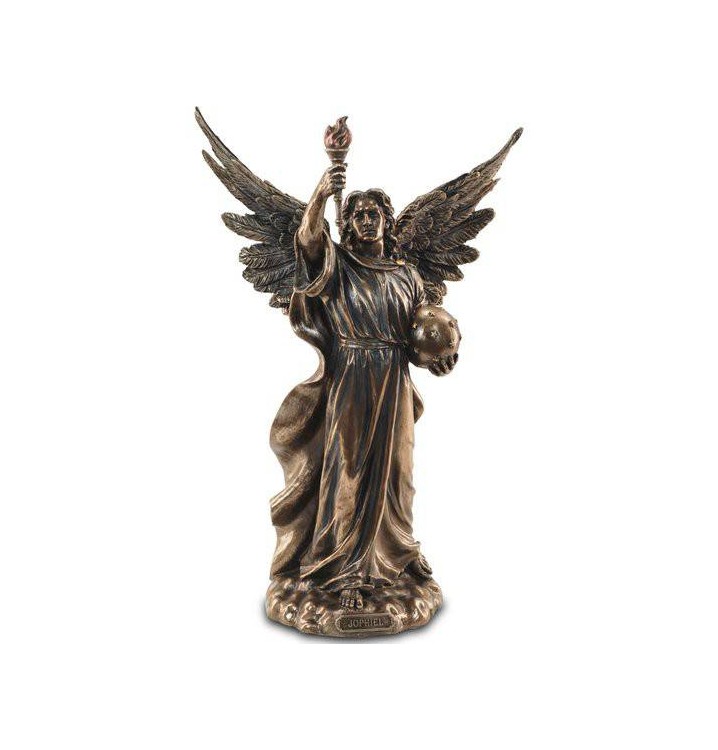 Figura escultura Jophiel resina bronce envejecido