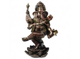 Figura escultura Ganesha resina bronce envejecido