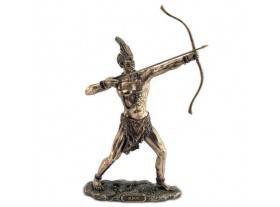 Figura escultura Ochosi resina bronce envejecido