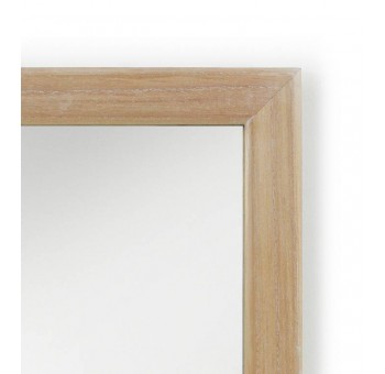 Espejo pared Silke madera mindi natural cristal