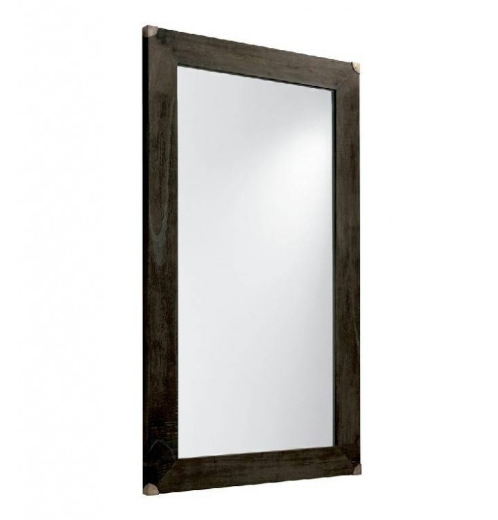 Espejo pared Christof madera gris envejecido 80x120