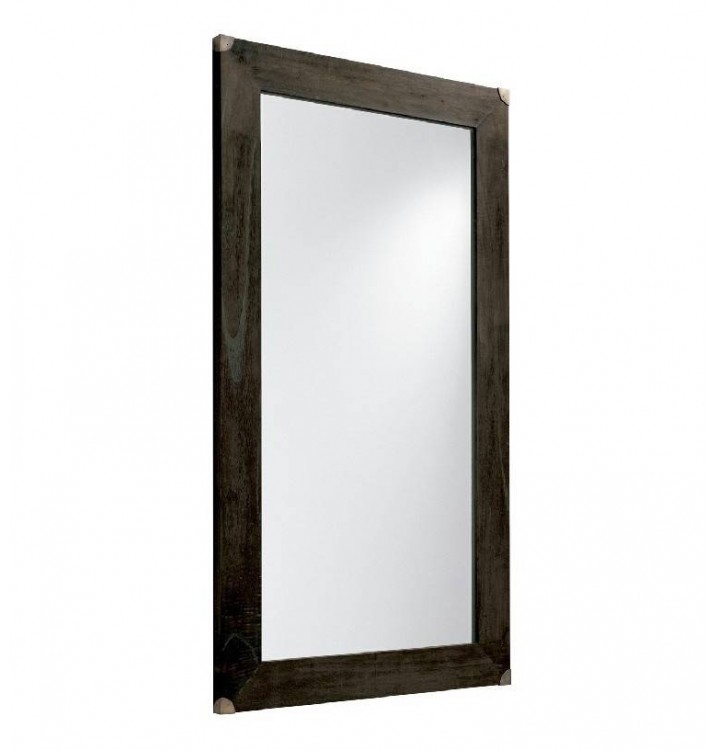 Espejo vestidor Christof madera gris envejecido 80x150