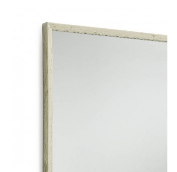 Espejo pared Elina madera blanco envejecido 80x100
