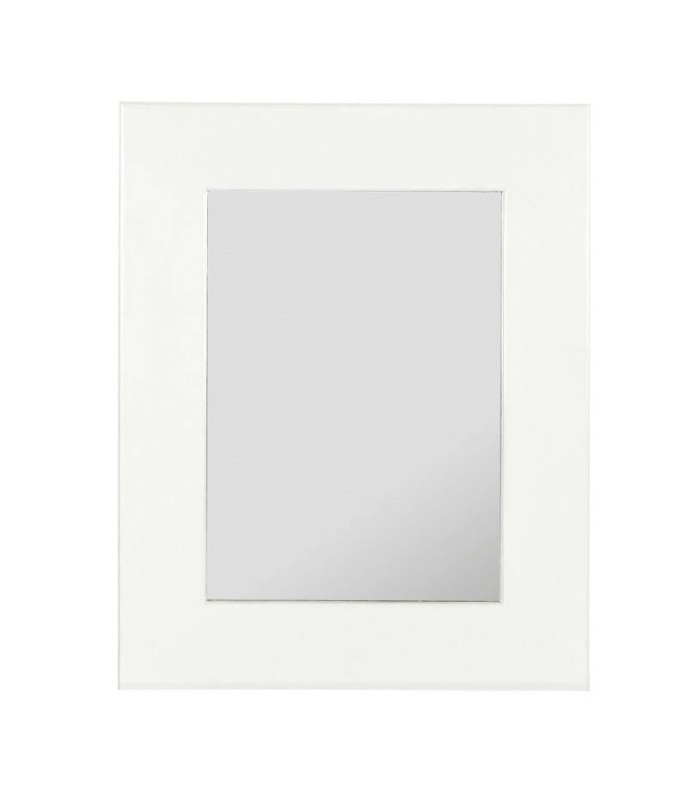 Espejo pared Fridberg madera caoba blanco 80x100