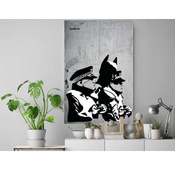 Cuadro lienzo Banksy Batman 90x60