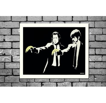Cuadro lienzo Pulp Fiction Banksy 50x40