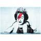 Cuadro lienzo Banksy Bowie Reina Isabel II 70x50