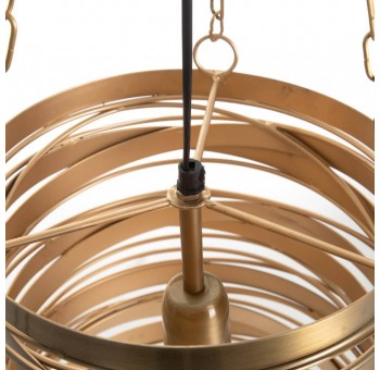 Lámpara techo Thirsa Lash espiral metal dorado D26