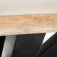 Mesa comedor Rickenbach madera acacia natural negro
