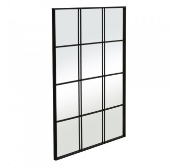 Espejo pared Ventana metal negro 90x120 horizontal y vertical