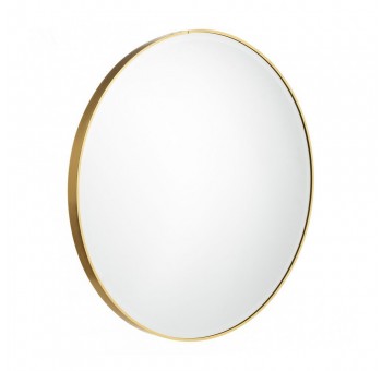 Espejo pared Stephani redondo metal dorado 60x60