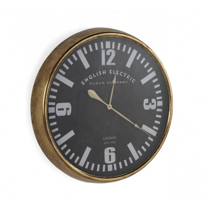 Reloj pared redondo Slinde estilo vintage industrial