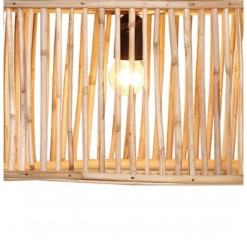 Lámpara techo Vicelin caña bambú natural D40