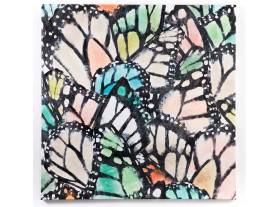Cuadro Mariposas acrílico sobre lienzo pintado a mano 140x140