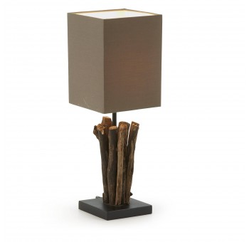 Lámpara de mesa Cyllene troncos madera