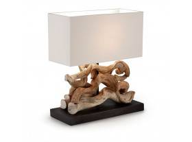 Lámpara de mesa Kore troncos madera