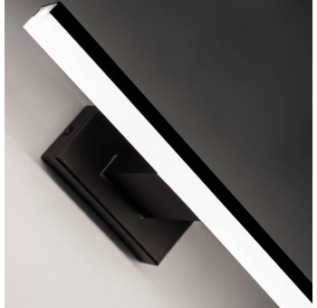 Lámpara aplique pared Brozovic metal negro luz led cálida