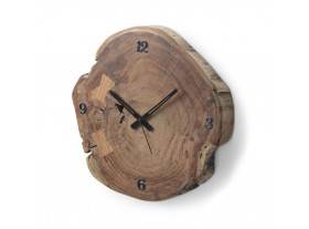 Reloj pared irregular madera maciza