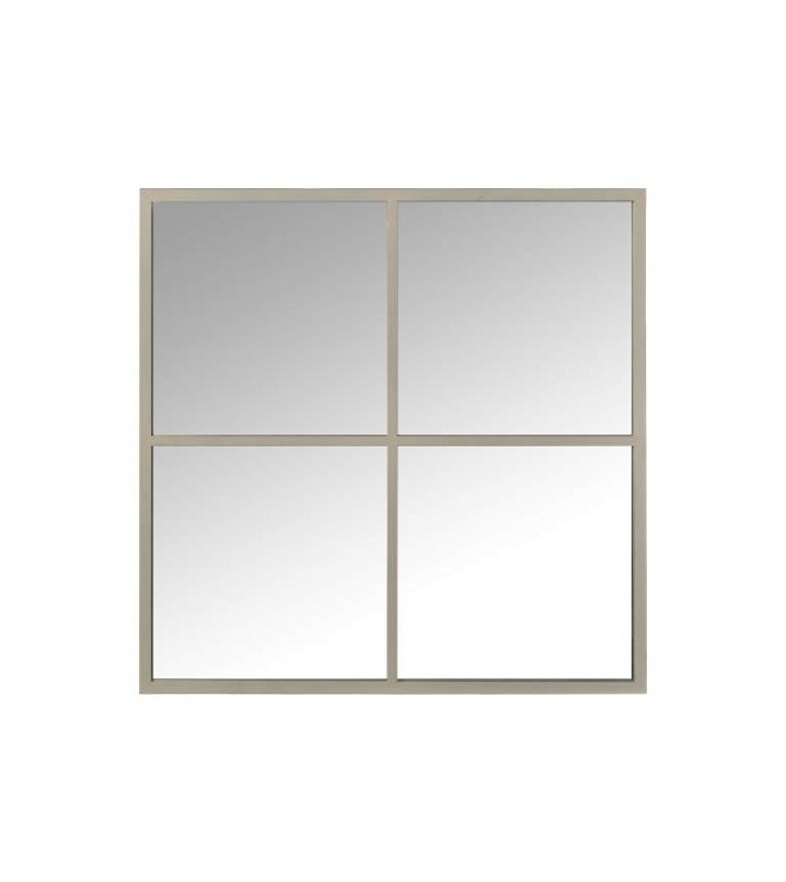 Espejo pared Nellie 4 cuadrados metal blanco 80x80