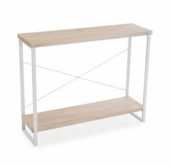 mesa centro cuadrada madera clara Adonia