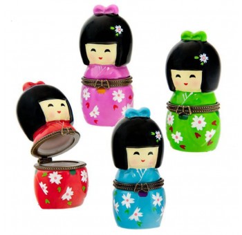 Caja pastillero Geisha japo cerámica