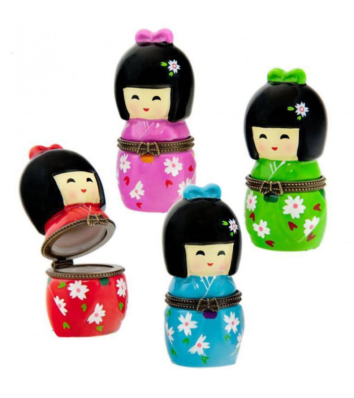 Caja pastillero Geisha japo cerámica