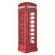 Estantería cabina telefónica inglesa roja