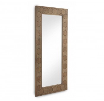 Espejo de suelo Hexagon madera fresno