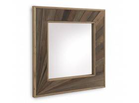 Espejo pared cuadrado Eventail madera laminada