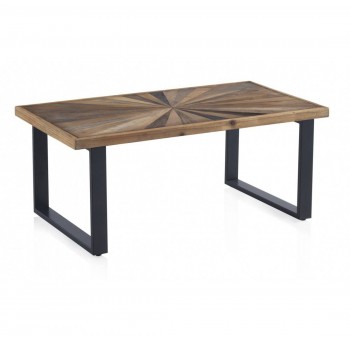Mesa de centro rectangular Eventail madera laminada