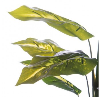 Planta artificial Diefembaquia verde con maceta