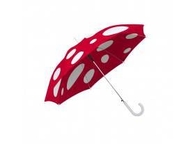 Paraguas Seta rojo y blanco adulto