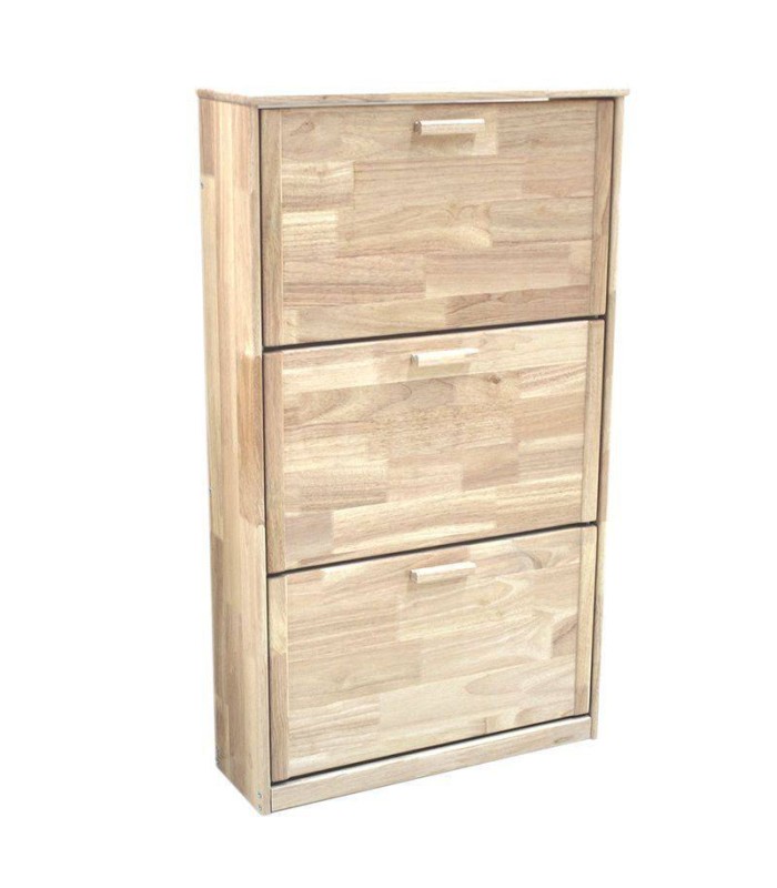 Mueble zapatero Bolanle 3 cajones madera roble