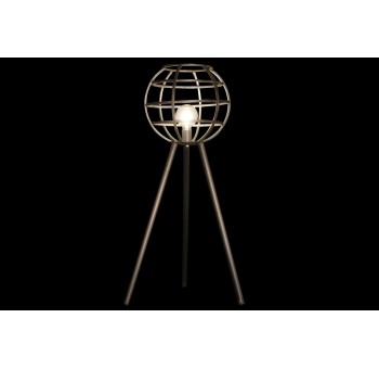 Lámpara de sobremesa Gouveia metal gris esfera