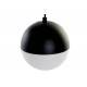 Lámpara de techo Gabor 3 globos blanco metal negro plafón