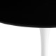 Mesa comedor redonda Petsa sobre negro base blanca