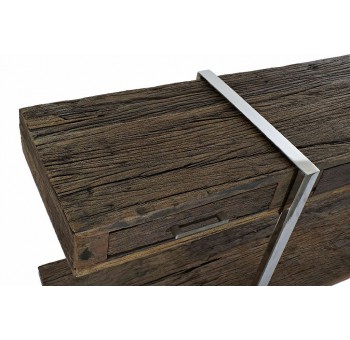 Consola Kulziar madera reciclada 3 cajones