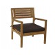 Conjunto de terraza sofá mesa sillas madera teka