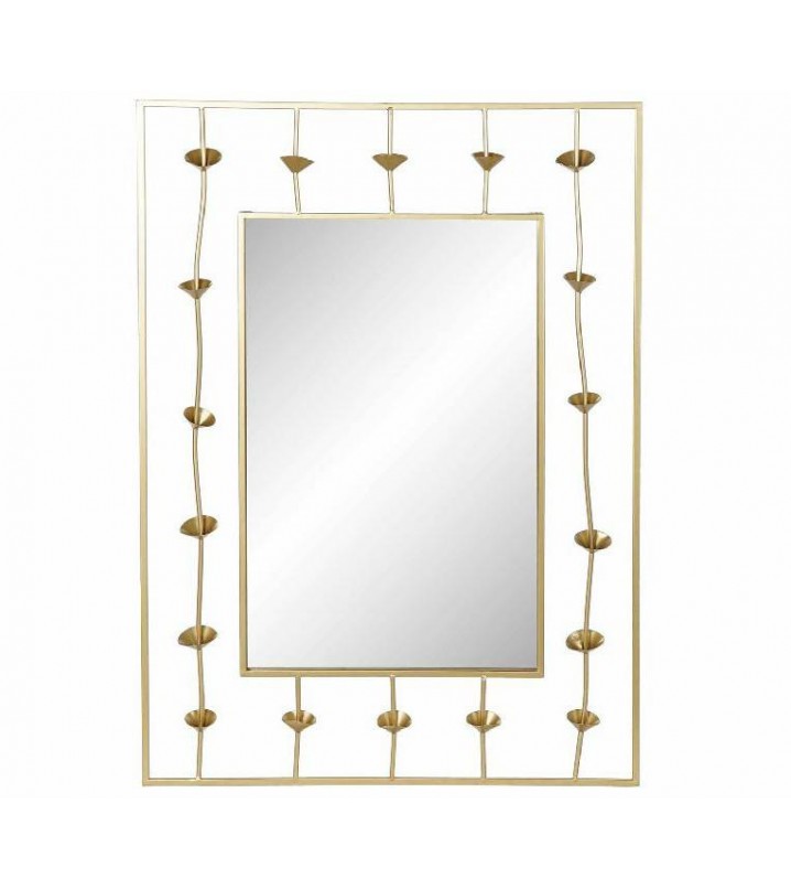 Espejo pared Enya rectangular metal dorado