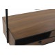 Mueble auxiliar ropero Eryx metal negro madera marrón