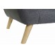 Sofá 3 plazas melian tapicería gris con chaiselongue