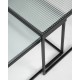 Set 2 mesas de centro Colton cristal texturizado
