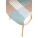 Silla Solmon patchwork tapicería azul
