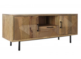Mueble Tv Pisabo madera mango metal 1 cajón 2 puertas