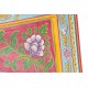Consola con espejo de entrada Acinapura flores colores madera 2 cajones