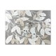 Decoración de pared Agozzino hojas pájaros cristal madera