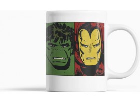 Taza de desayuno Marvel Caras Comic Superhéroes