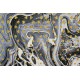 Cuadros lienzo abstractos Albonico marco dorado A90