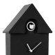 Reloj pared Cuco negro electrónico