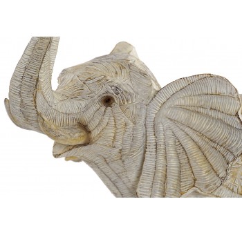 Figura elefante resina beige A35